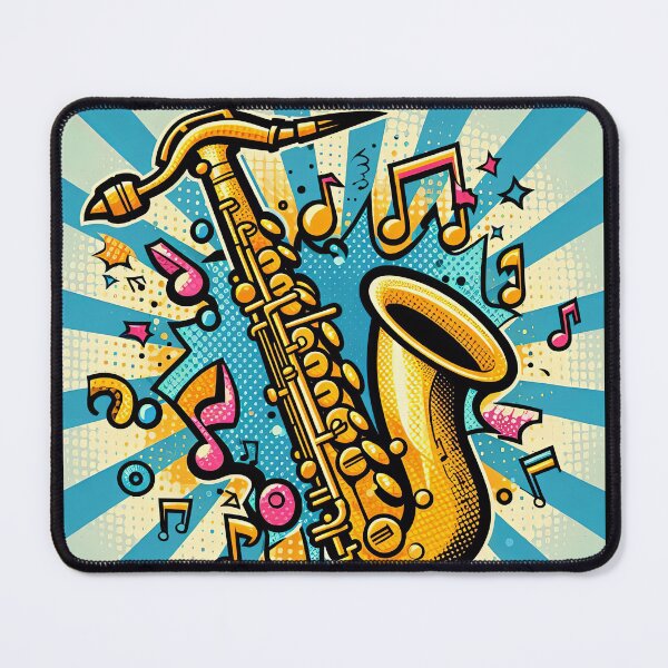 Item preview, Saxophone Pop Art Style designed and sold by artofuniverse.
