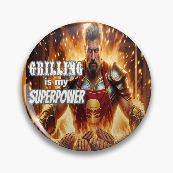 Item preview, Grilling Is My Superpower designed and sold by Surreallytee.
