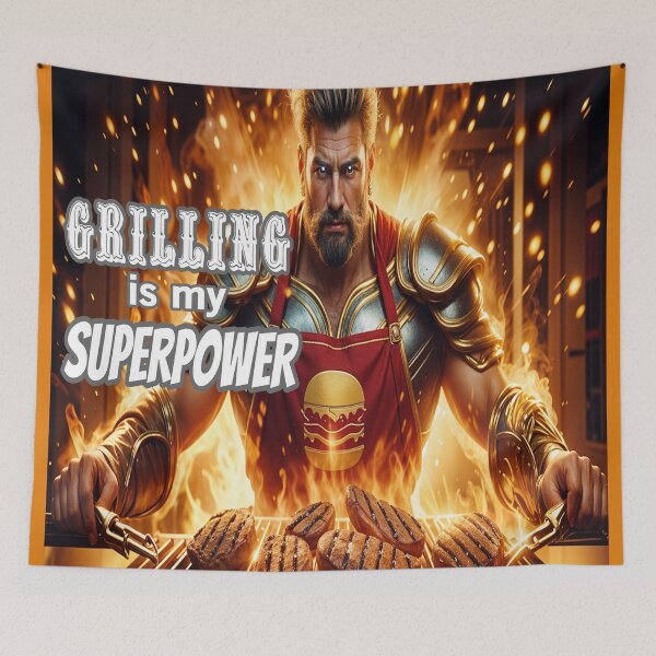 Item preview, Grilling Is My Superpower designed and sold by Surreallytee.