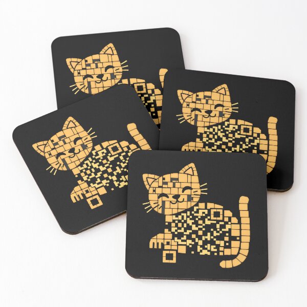 Item preview, Pixel Purrfection - QR Code Feline designed and sold by deepakrode7.