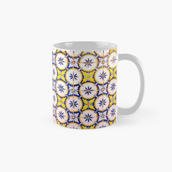 Item preview, Yellow And Blue Circle Tiles From Lisbon designed and sold by for91days.