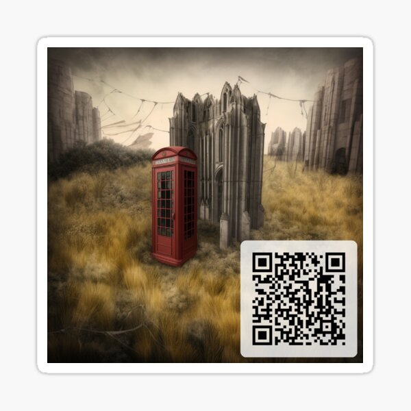 Item preview, Fairy Wasteland Phone Booth Sticker designed and sold by birdphonebooths.