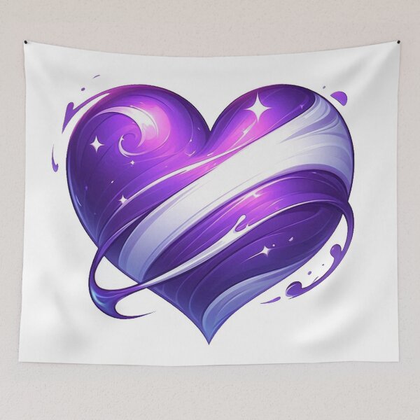 Item preview, Purple Heart in White designed and sold by Simplybe1.