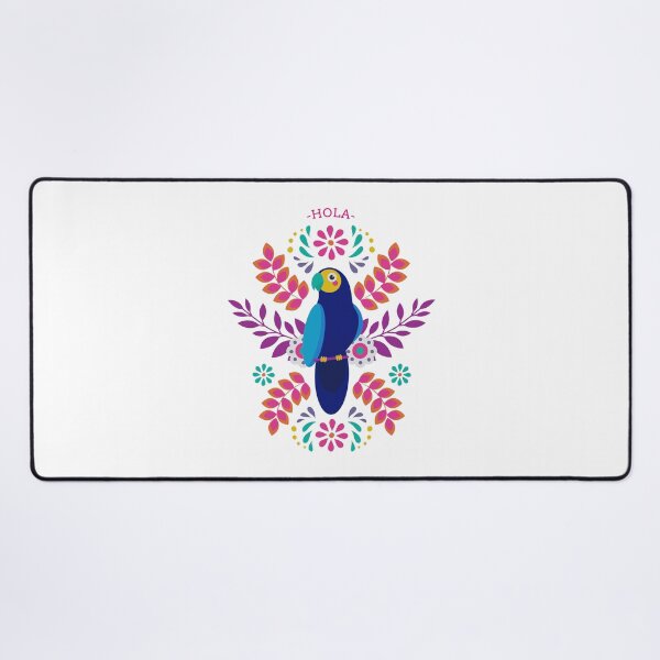 Item preview, Hola! with parrot and flowers Hispanic Heritage inspired T-Shirt designed and sold by GuesthozGraphix.
