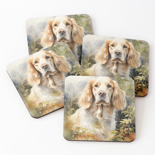 Item preview, Watercolor Portrait of a Clumber Spaniel designed and sold by Samuelsboro.