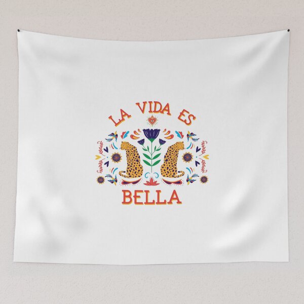Item preview, La Vide Es Bella (Life is Beautiful) Hispanic Heritage Inspired T-Shirt designed and sold by GuesthozGraphix.