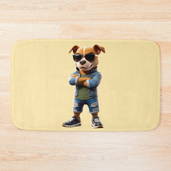 Item preview, Stylish cartoon dog poses coolly designed and sold by Robo-toons.