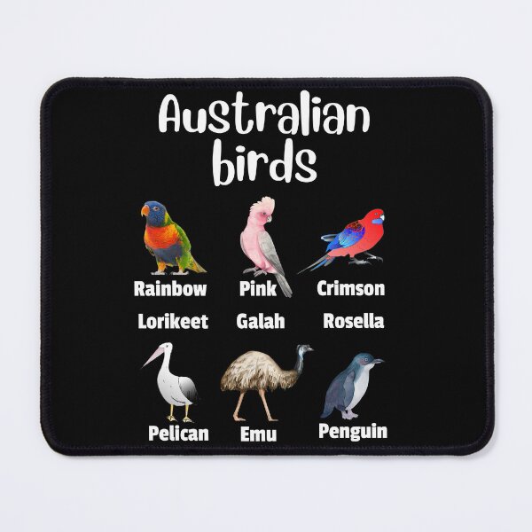 Item preview, Australian birds cute Aussie parrots Emu Penguin zoology designed and sold by Artstastic.