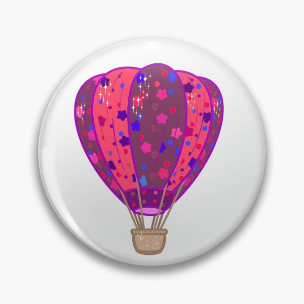 Item preview, Hot air balloon with star shapes designed and sold by OnlyStickersEle.