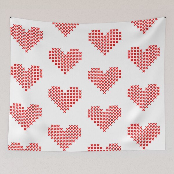 Item preview, Cross Stitch Red Heart designed and sold by StickieBuddies.