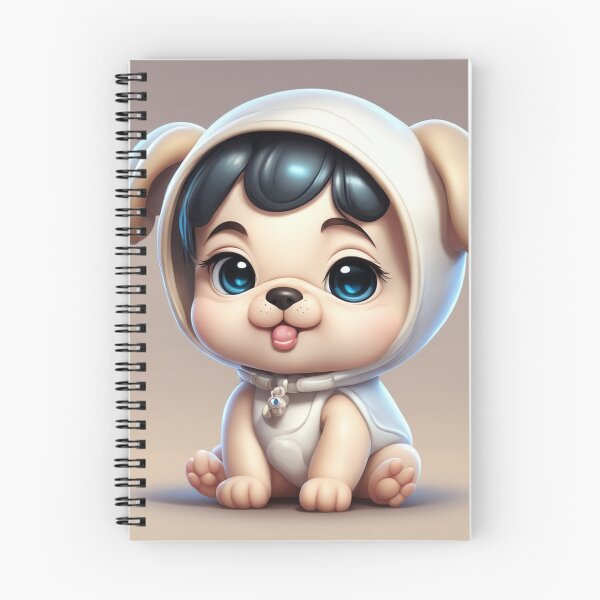Item preview,  Cute Baby Wearing Pug Dog Costume with Bone Balloon Cartoon Vector Icon Illustration designed and sold by hjian8219.