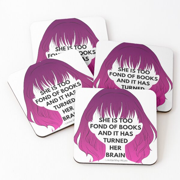 Item preview, She is Too Fond of Books designed and sold by TheBookBarista.