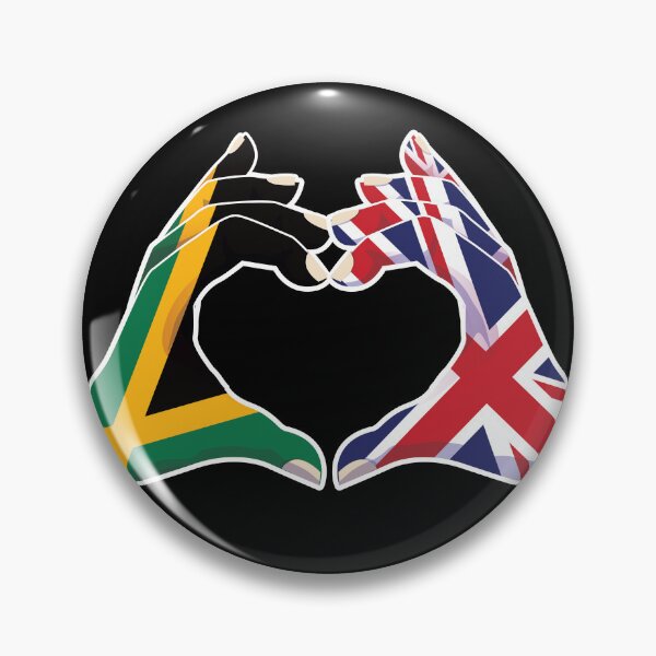 Item preview, Jamaican Jamaica British UK United Kingdom Love Heart Peace designed and sold by FlagX.