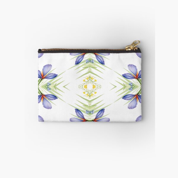Item preview, Flores moradas con triángulos verdes. designed and sold by StudioInTheBack.