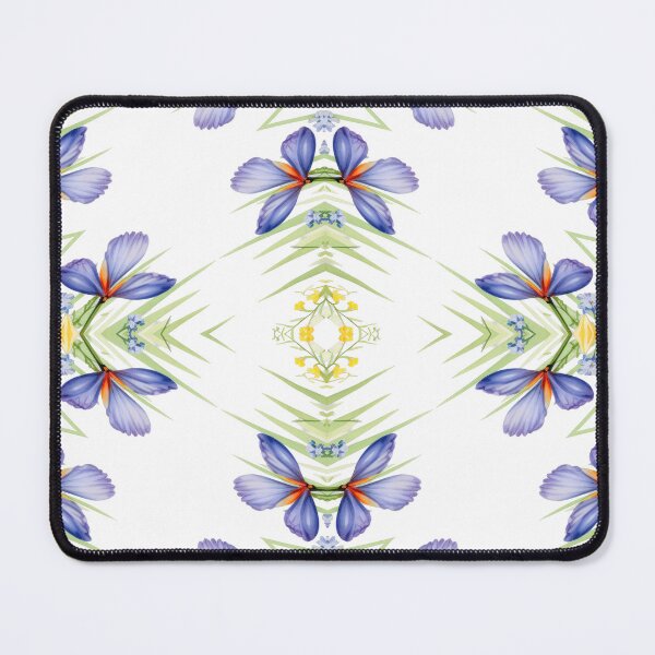 Item preview, Flores moradas con triángulos verdes. designed and sold by StudioInTheBack.
