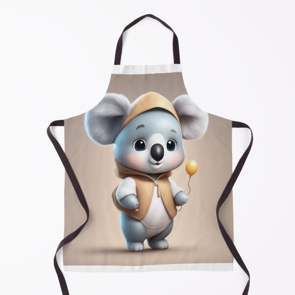 Item preview, Cute Baby Wearing Koala Costume with Wood Balloon Cartoon Vector Icon Illustration designed and sold by hjian8219.