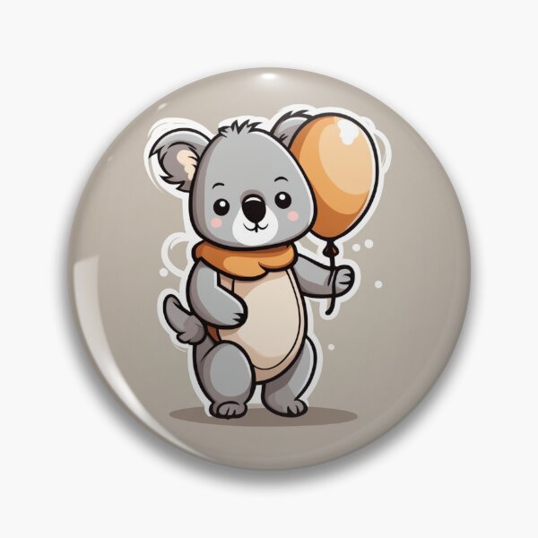 Item preview, Cute Baby Wearing Koala Costume with Wood Balloon Cartoon Vector Icon Illustration designed and sold by hjian8219.