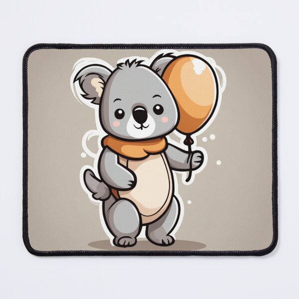 Item preview, Cute Baby Wearing Koala Costume with Wood Balloon Cartoon Vector Icon Illustration designed and sold by hjian8219.