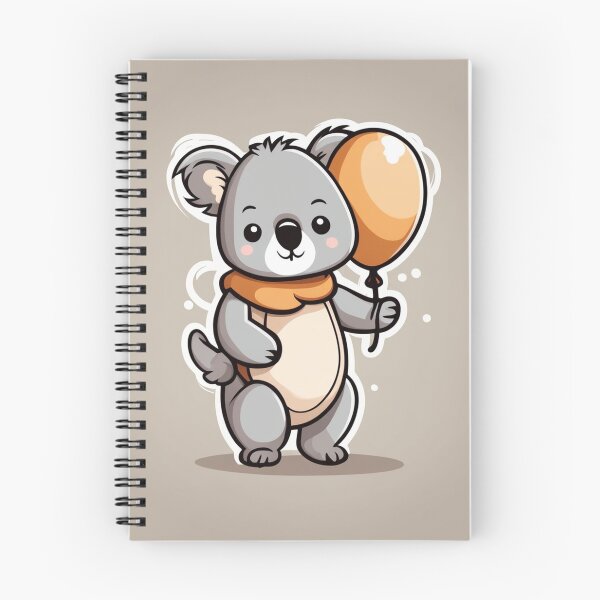 Item preview, Cute Baby Wearing Koala Costume with Wood Balloon Cartoon Vector Icon Illustration designed and sold by hjian8219.