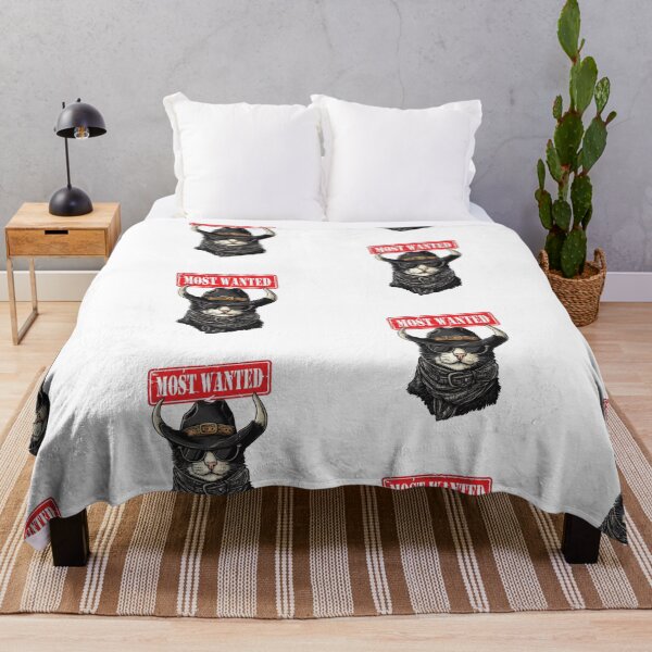 Item preview, Most Wanted - Black Cat Cowboy with Bull Horns designed and sold by zwrohn.