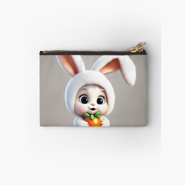 Item preview, Cute Baby Wearing Rabbit Costume with Carrot Balloon Cartoon Vector Icon Illustration designed and sold by hjian8219.