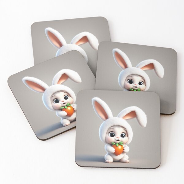 Item preview, Cute Baby Wearing Rabbit Costume with Carrot Balloon Cartoon Vector Icon Illustration designed and sold by hjian8219.