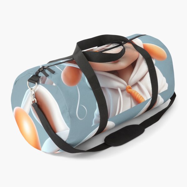 Item preview, Cute Baby Wearing Rabbit Costume with Carrot Balloon Cartoon Vector Icon Illustration designed and sold by hjian8219.