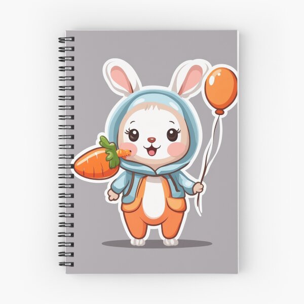 Item preview, Cute Baby Wearing Rabbit Costume with Carrot Balloon Cartoon Vector Icon Illustration designed and sold by hjian8219.