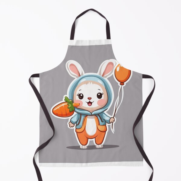 Item preview, Cute Baby Wearing Rabbit Costume with Carrot Balloon Cartoon Vector Icon Illustration designed and sold by hjian8219.