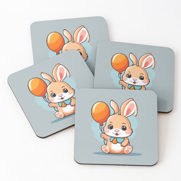 Item preview, Cute Baby Wearing Rabbit Costume with Carrot Balloon Cartoon Vector Icon Illustration designed and sold by hjian8219.