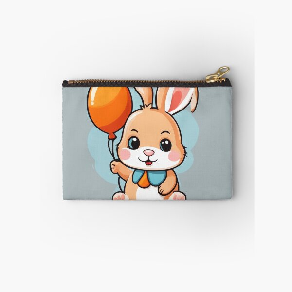 Item preview, Cute Baby Wearing Rabbit Costume with Carrot Balloon Cartoon Vector Icon Illustration designed and sold by hjian8219.