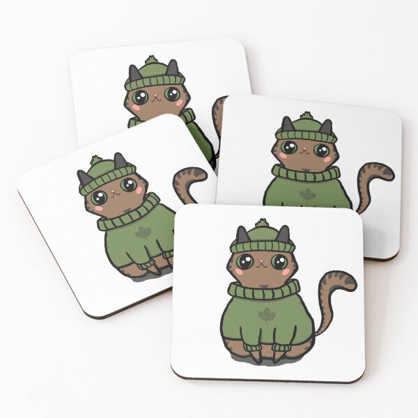 Item preview, Green Sweater Kitty designed and sold by makell-creates.