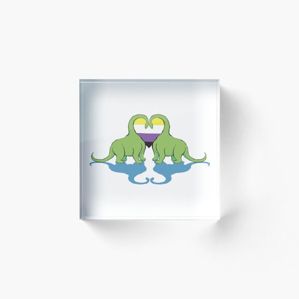 Item preview, Nonbinary Pride - Dino Love designed and sold by Alrkeaton.