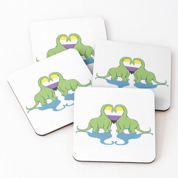 Item preview, Nonbinary Pride - Dino Love designed and sold by Alrkeaton.