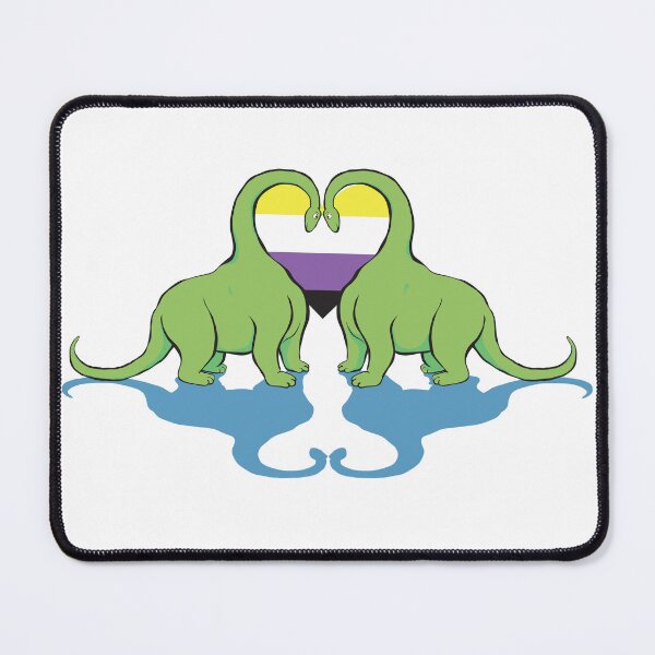 Item preview, Nonbinary Pride - Dino Love designed and sold by Alrkeaton.