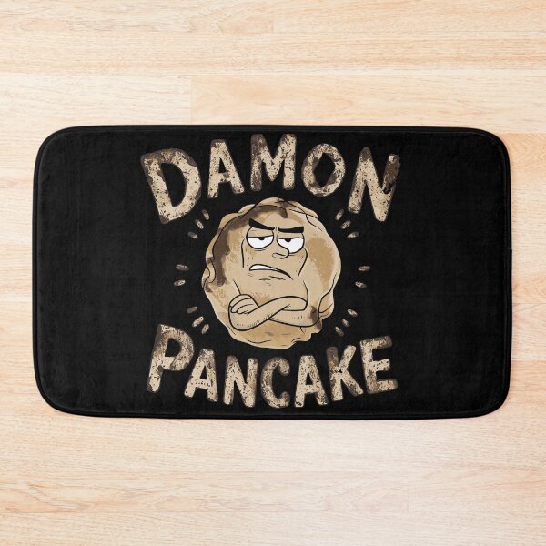 Item preview, Damon Pancake: Grumpy Burnt Pancake Art Print – Dark Humor Kitchen Decor designed and sold by Witcrafters.