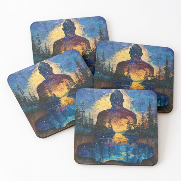 Item preview, Buddha Within Nature Silhouette designed and sold by Myra365Art.