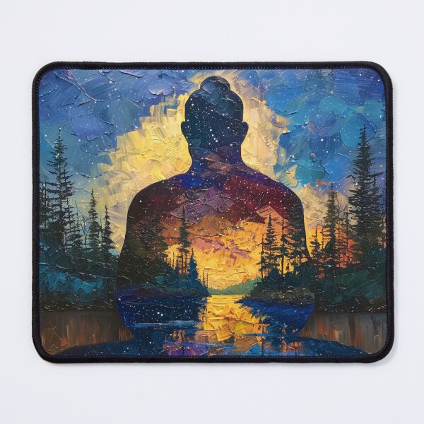 Item preview, Buddha Within Nature Silhouette designed and sold by Myra365Art.