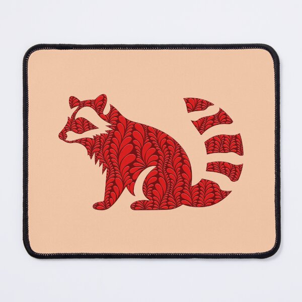 Item preview, Zen Petal Art - Red Raccoon Woodland Friend designed and sold by SpeakBoldly.