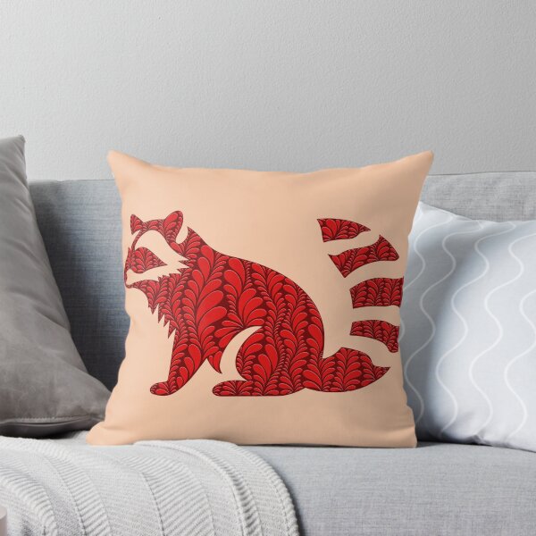 Item preview, Zen Petal Art - Red Raccoon Woodland Friend designed and sold by SpeakBoldly.