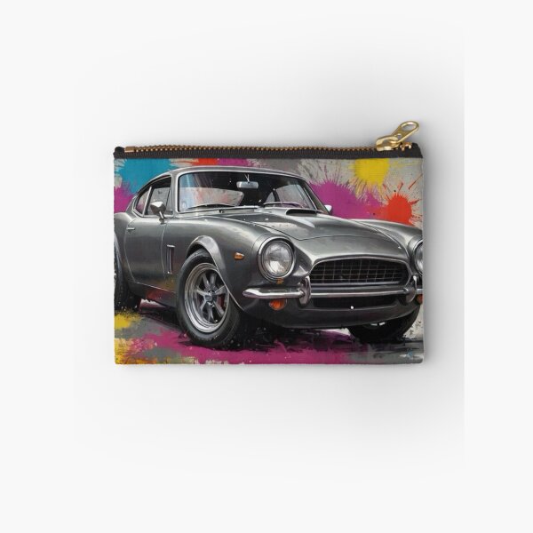 Item preview, Grey car with a paint explosion background designed and sold by JohnChocolate.