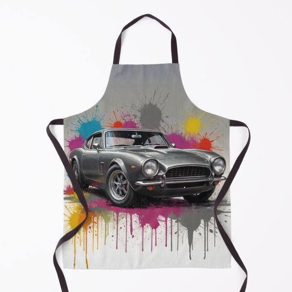 Item preview, Grey car with a paint explosion background designed and sold by JohnChocolate.