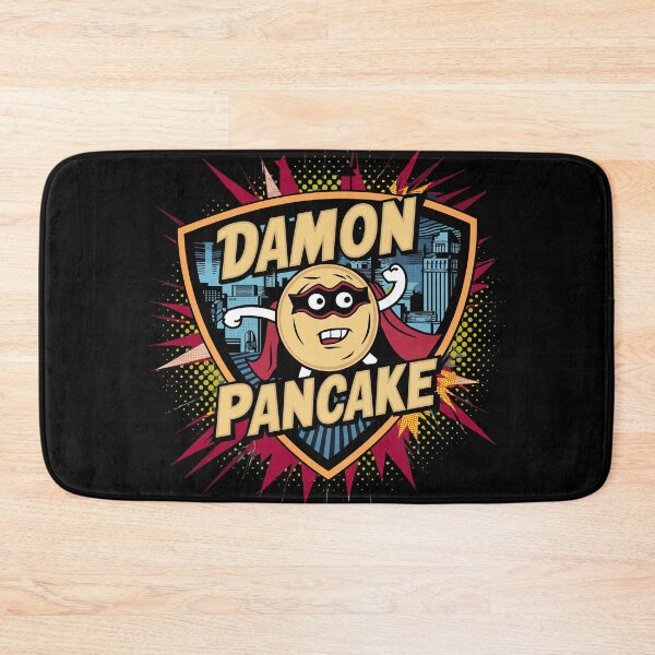 Item preview, Damon Pancake: Superhero Emblem Art Print – Heroic Pancake Shield Design designed and sold by Witcrafters.