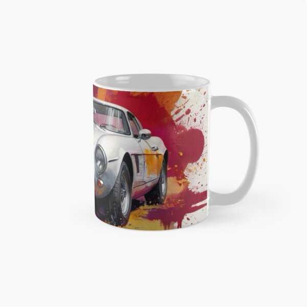 Item preview, White car with paint explosion background designed and sold by JohnChocolate.