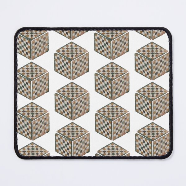 Item preview, Vintage Spanish Cube with Checks Repeating Pattern designed and sold by AnimaliaStar.