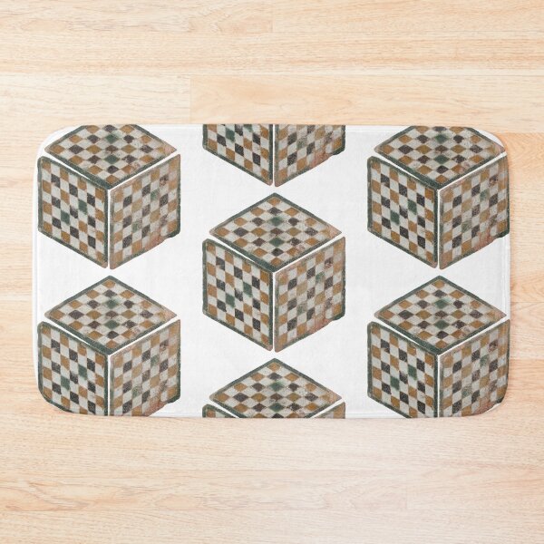 Item preview, Vintage Spanish Cube with Checks Repeating Pattern designed and sold by AnimaliaStar.