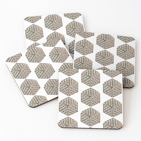 Item preview, Vintage Spanish Cube with Checks Repeating Pattern designed and sold by AnimaliaStar.