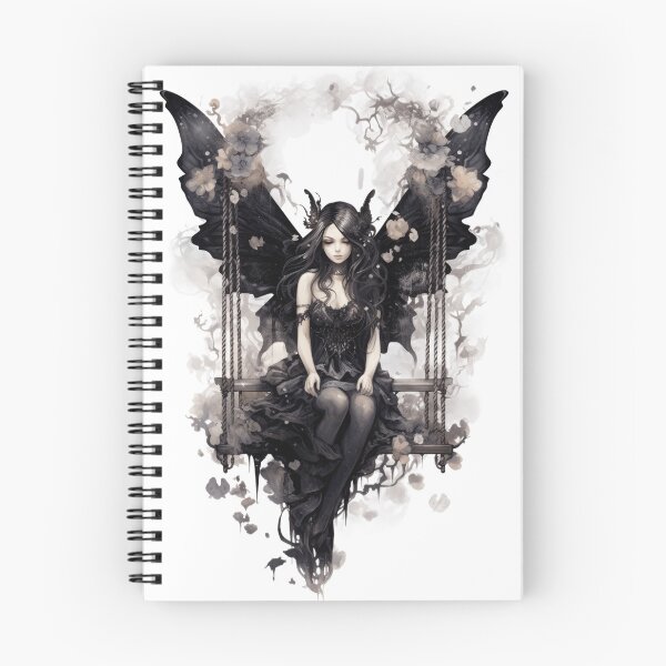 Item preview, Dark Gothic Floral Fairy Watercolor designed and sold by JstPeachy.