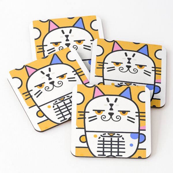 Item preview, cartoon cat designed and sold by EasternArtistic.
