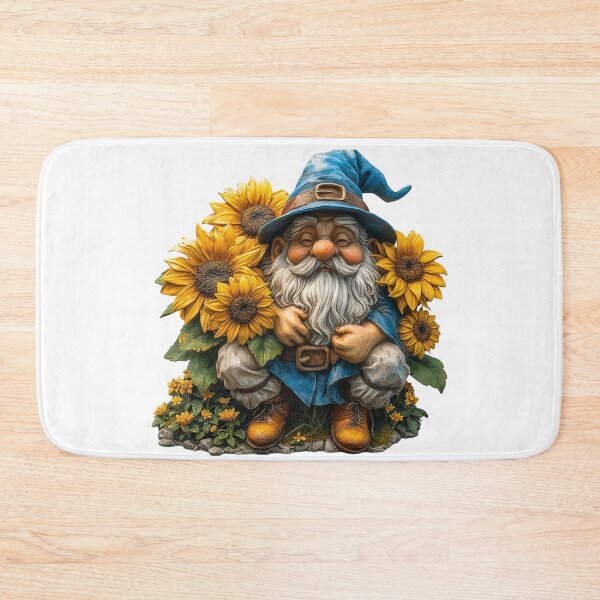 Item preview, Fall Sunflowers Hobbit Garden Gnome designed and sold by HollywoodInked.